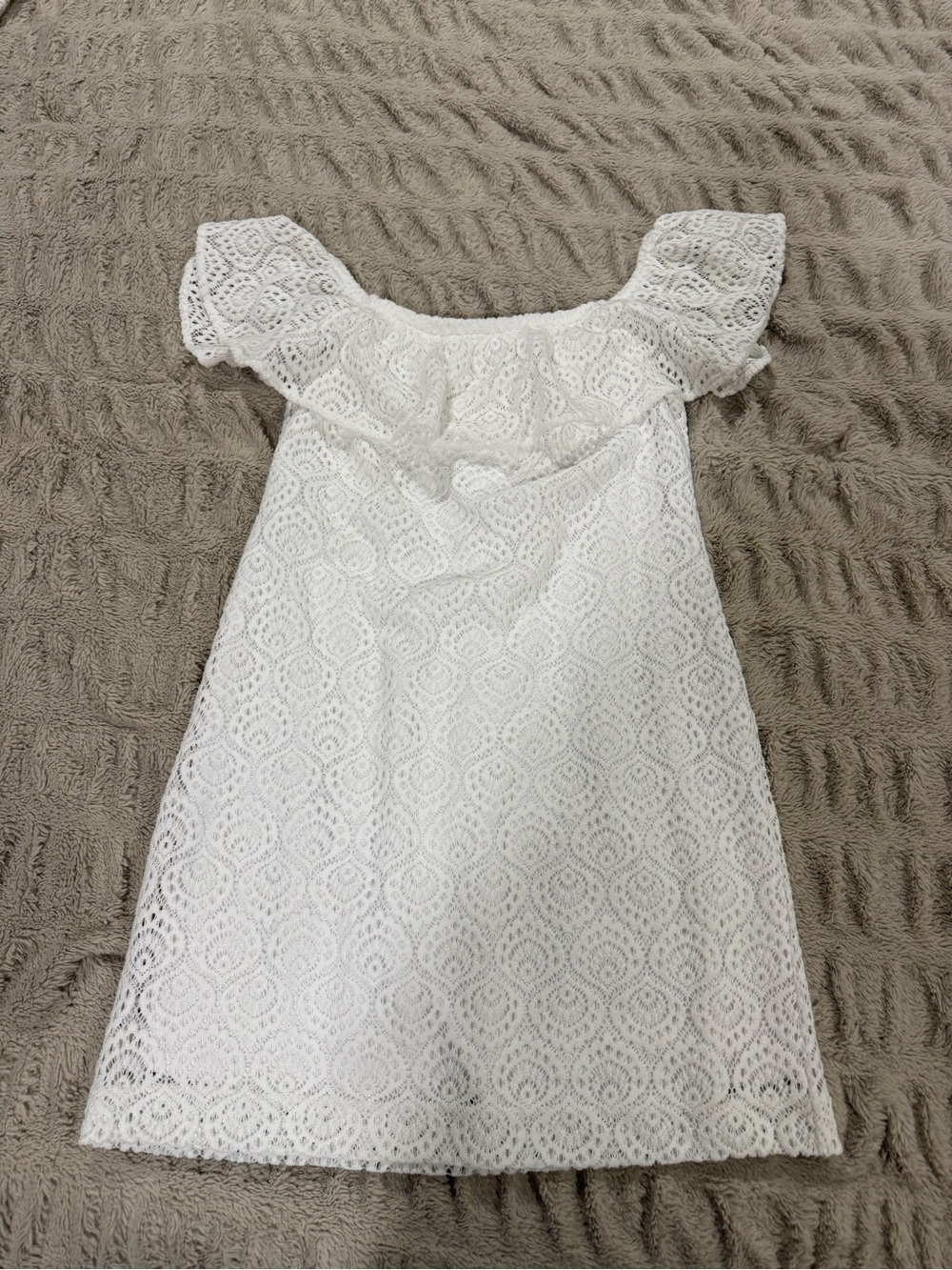 Lilly Pulitzer White Lace Off-Shoulder Dress